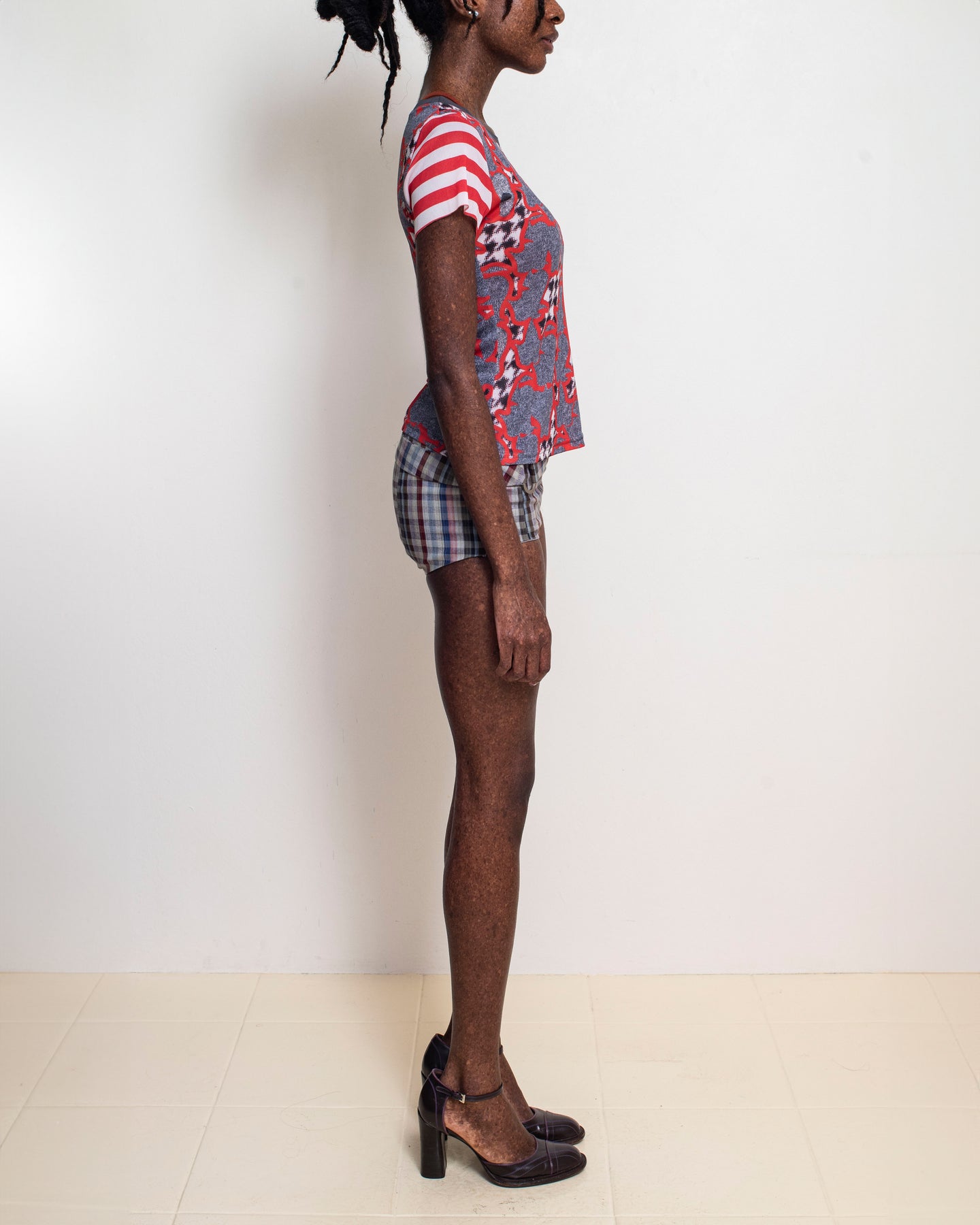 Plaid Sedgwick Belted Tap Short